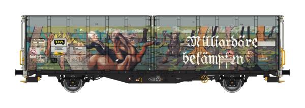 Albert Modell 245067 - Schiebewandwagen Hbbillns, CH-TWA, Graffiti